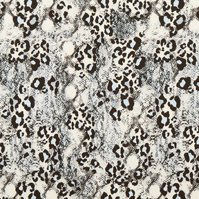 Snakeskin Polyester Jersey – white/black, 