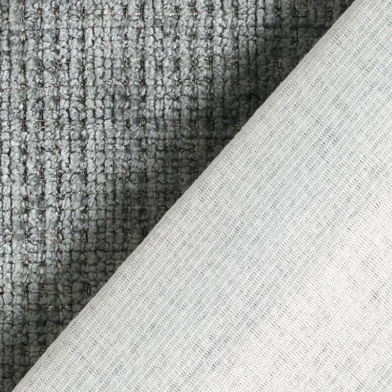 Upholstery Fabric Chenille Plain – slate grey,  image number 3