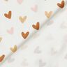 Cotton Jersey Glitter little hearts – ivory,  thumbnail number 4