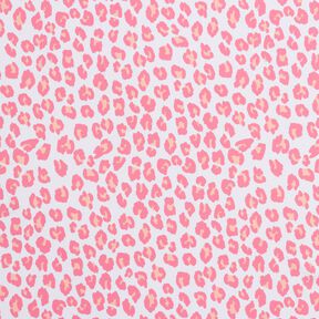 Swimsuit fabric leopard print – white/pink, 
