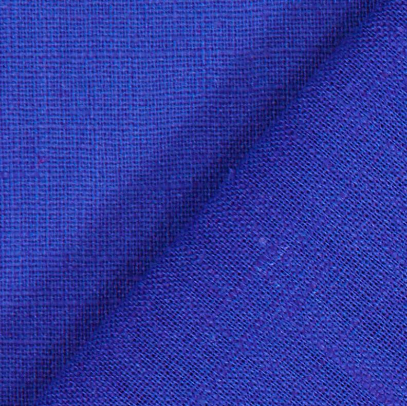 Linen fabric Ramie mix medium – royal blue,  image number 4