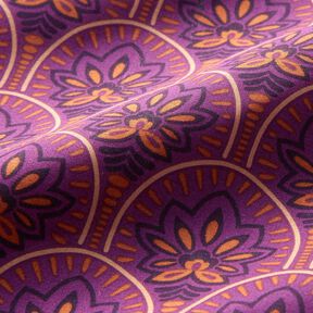 Coated Cotton Abstract Fans – purple, 