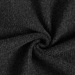 Knitted coat fabric melange – anthracite, 