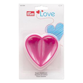 Heart Magnet Pincushion [ Dimensions: 80 x 80 x 26 mm ] | Prym Love – pink, 