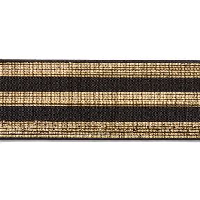 Striped Elastic [40 mm] – black/gold, 