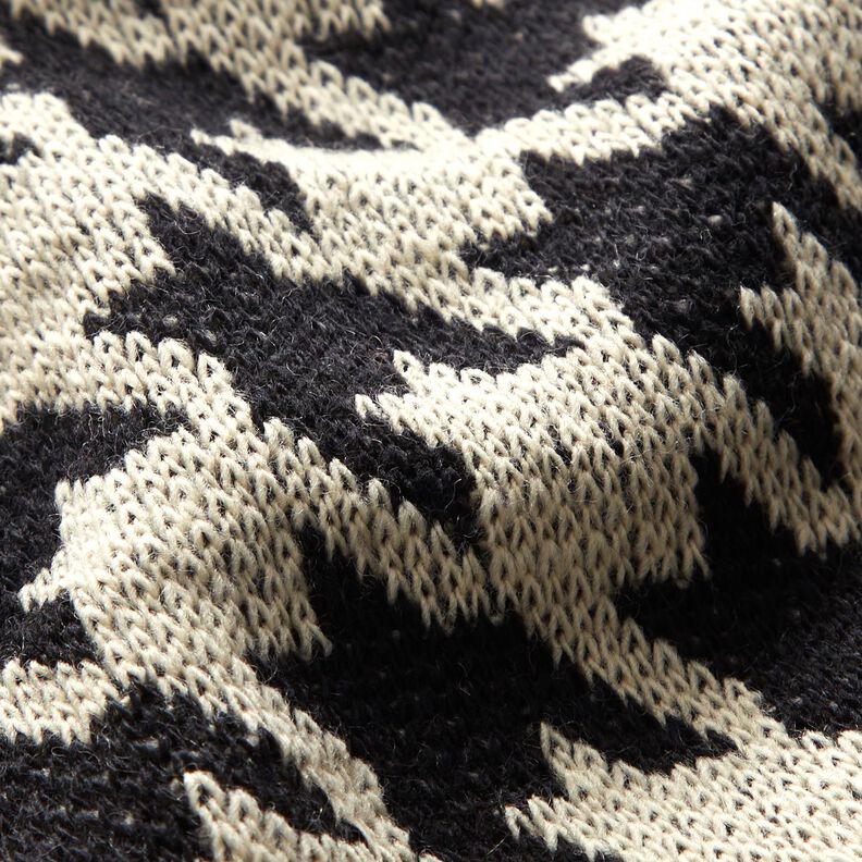 Houndstooth knit – light beige/black,  image number 3