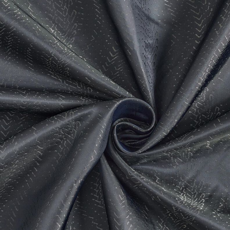 Lining Fabric Jacquard Scaly Pattern – anthracite,  image number 3