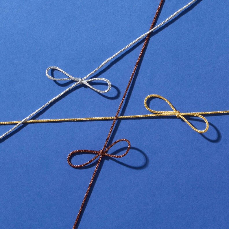 Metallic Cord [Ø 2 mm] – metallic gold,  image number 3