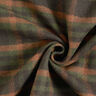 Coat fabric double-face tartan – terracotta/fir green,  thumbnail number 4