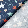 Cotton Flannel colourful stars – navy blue,  thumbnail number 4