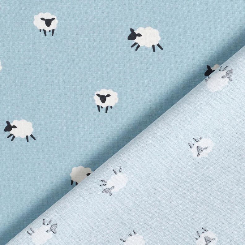 Cotton Poplin Sheep – light wash denim blue,  image number 4