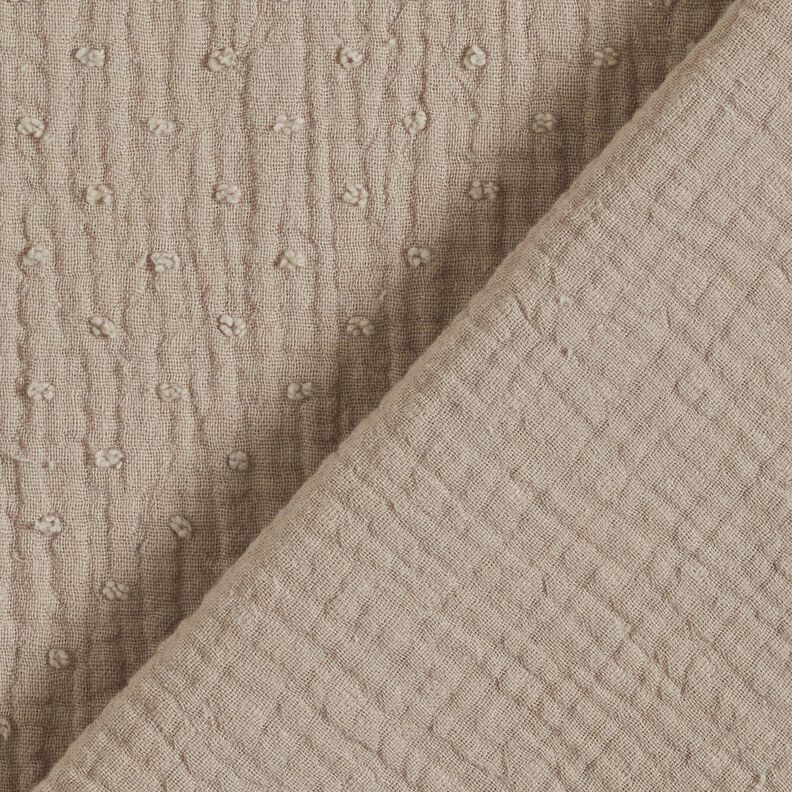 Dobby muslin – light taupe,  image number 5