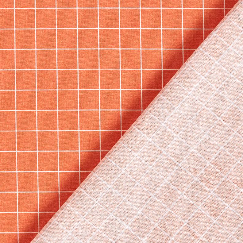 Cotton Cretonne Grid check – terracotta,  image number 4