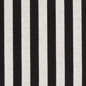 Decor Fabric Jacquard broad stripes – ivory/black, 