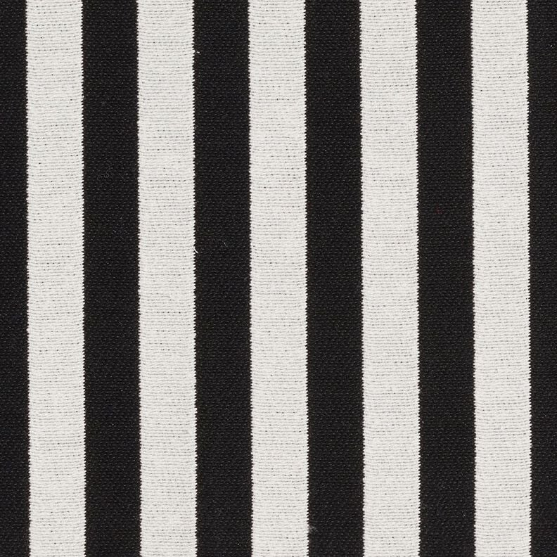 Decor Fabric Jacquard broad stripes – ivory/black,  image number 1