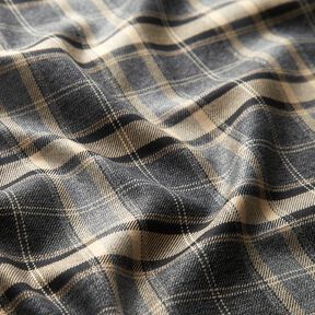 Flannel Viscose Metallic Yarn – grey/cashew, 