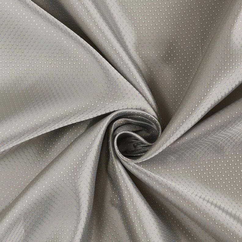 Lining Fabric Jacquard Mini Diamonds – light grey,  image number 1