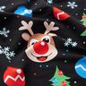 French terry laughing reindeer | Glitzerpüppi – black/cinnamon,  thumbnail number 2