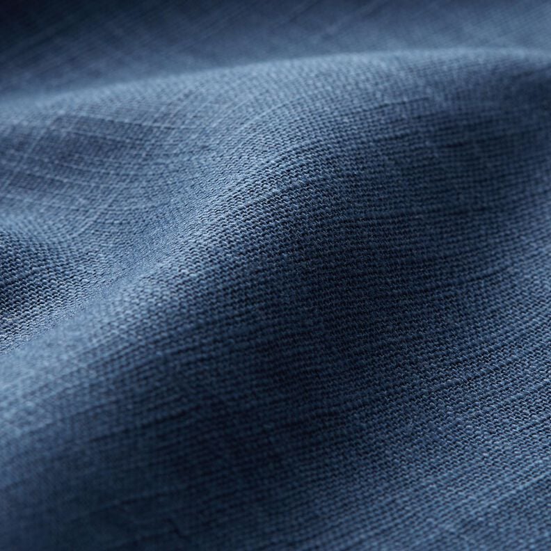 Linen fabric Ramie mix medium – denim blue,  image number 2