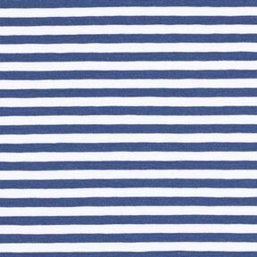 Cotton Jersey Narrow Stripes – denim blue/white, 