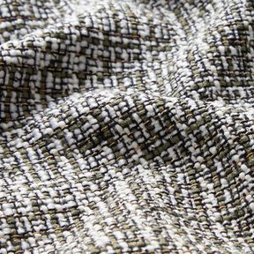 Boucle glitter effect threads – khaki/white, 