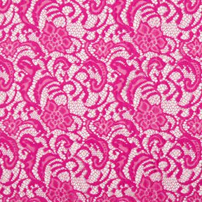 Bouclé lace flowers – intense pink, 