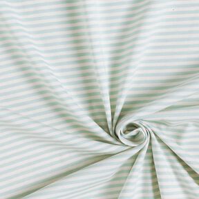 Cotton Jersey narrow stripes – offwhite/pale mint, 
