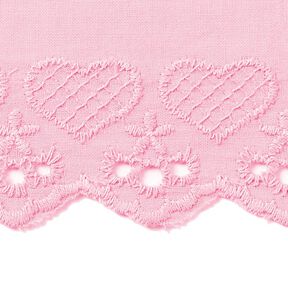 Little Hearts Scalloped Lace [50 mm] - light pink, 
