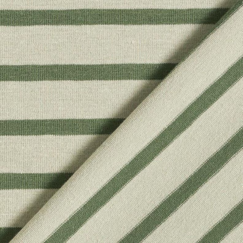 Narrow & Wide Stripes Cotton Jersey – reed/pine,  image number 4