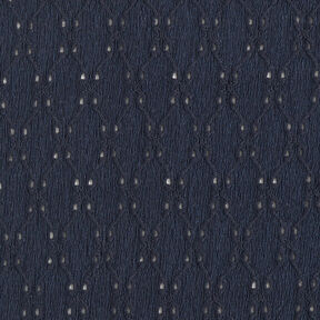 Crinkle jersey broderie anglaise – midnight blue, 