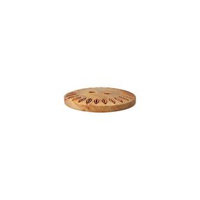 2-Hole Wooden Button – beige, 