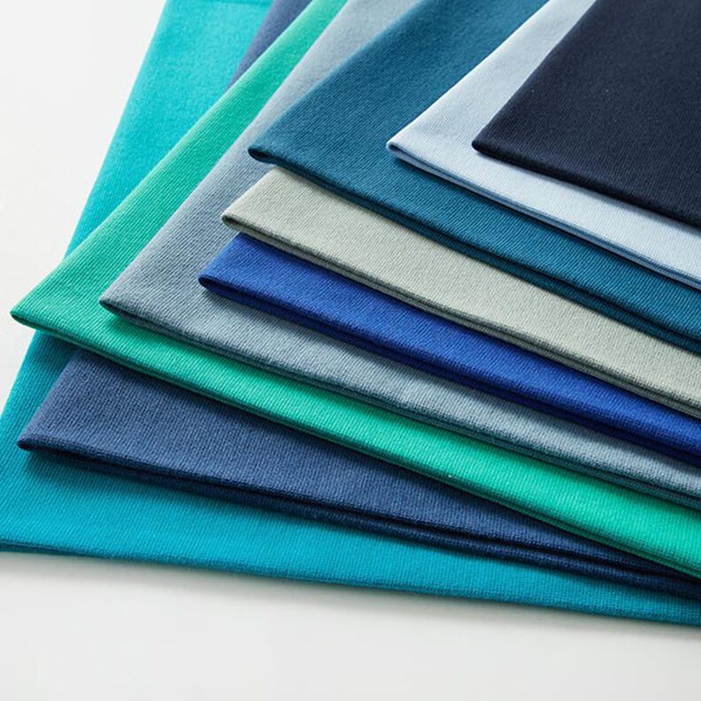 Cuffing Fabric Plain – indigo,  image number 9