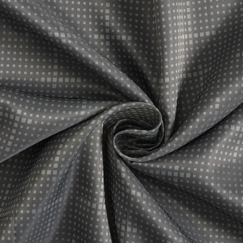 Lining Fabric Jacquard irregular boxes – dark grey,  image number 3