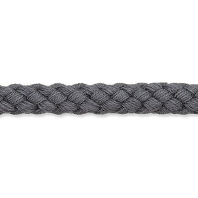 Cotton cord [Ø 7 mm] – dark grey, 