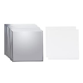 Cricut Transfer Sheet [ 30,5 x 30,5 cm | 8 pieces ] – silver metallic, 