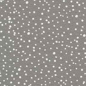 Cotton jersey irregular dots – grey, 