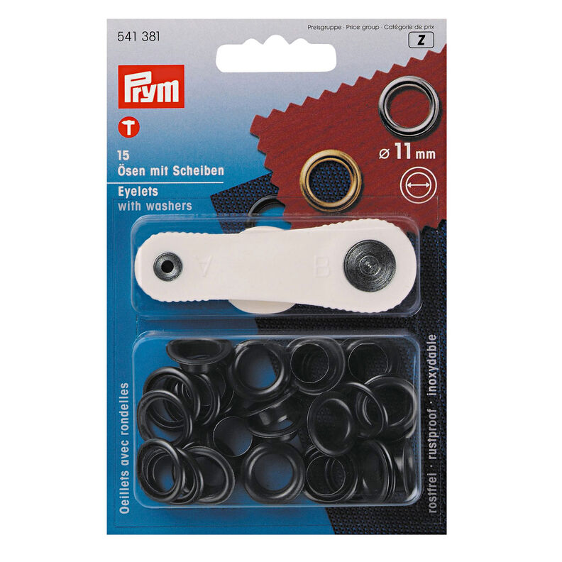 Eyelets and washers [Ø 11 mm] | Prym – black brown,  image number 1