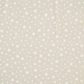 Decor Fabric Half Panama stars – natural/white, 