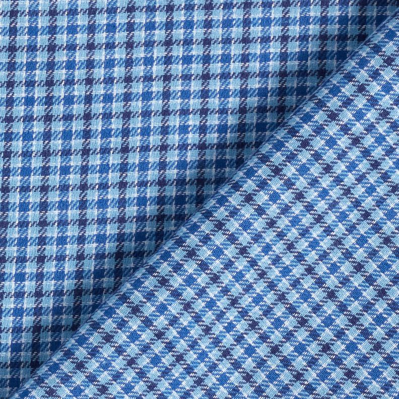 Flannel colourful Prince of Wales Check – denim blue,  image number 4