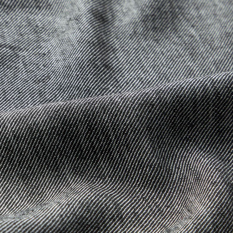 Viscose-linen twill – black,  image number 2