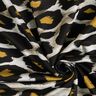 Viscose Jersey large leopard spots – light grey/curry yellow,  thumbnail number 3