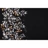 French Terry large flowers with golden speckles | Glitzerpüppi – black/antique gold,  thumbnail number 9