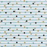 Cotton Poplin Stripes and dots Digital Print – ivory/sky blue,  thumbnail number 1