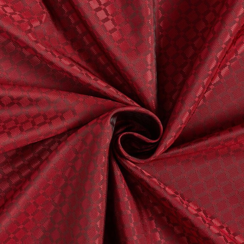 Lining Fabric Jacquard Diamonds – red,  image number 3