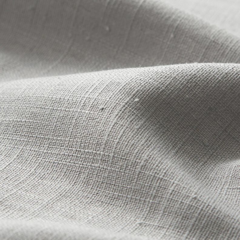 Linen fabric Ramie mix medium – silver,  image number 2