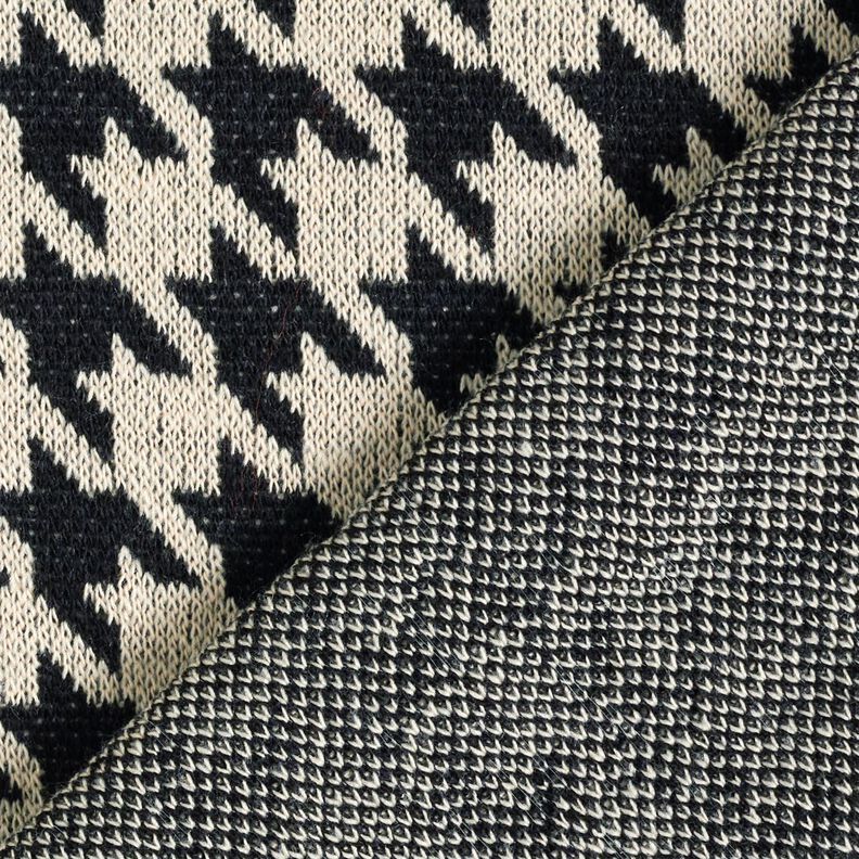 Houndstooth knit – light beige/black,  image number 5