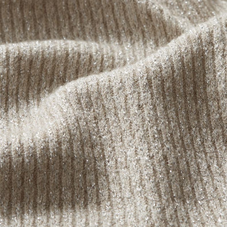 glitter ribbed knit – anemone/silver,  image number 2