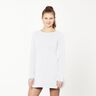 Light Cotton Sweatshirt Fabric Plain – white,  thumbnail number 6