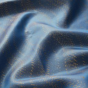 Lining Fabric Jacquard Scaly Pattern – blue/gold, 