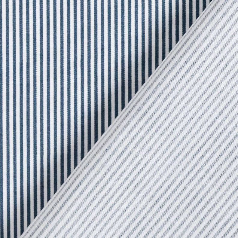 Cotton Poplin Mini stripes – anthracite/white,  image number 4